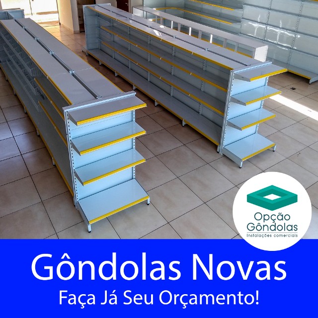 Gôndolas de Centro | Prateleiras Novas - Foto 2