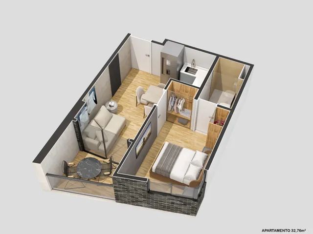 Apartamento para venda com 25 metros quadrados com 1 quarto em Espinheiro - Recife - PE