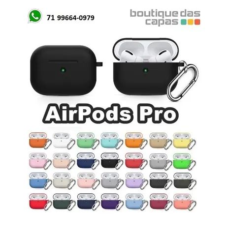 Capa silicone para case do Airpods Pro da apple  - Foto 3