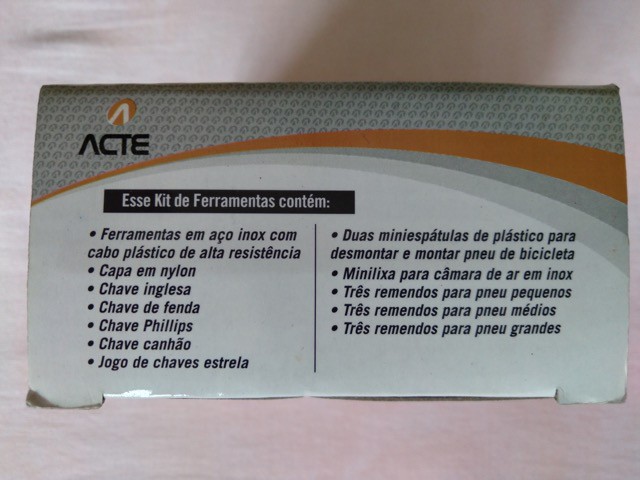 Kit para Bike Acte na caixa