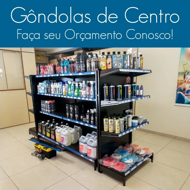 Gôndolas de Centro | Prateleiras Novas Confira