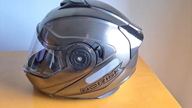 Capacete Norisk ff345 preto tam 58 - Foto 3