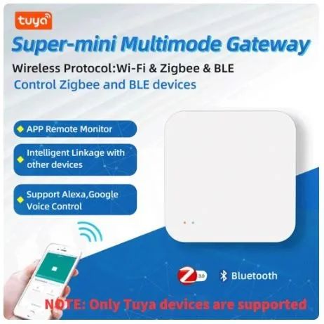 Gateway Zigbee Bluetooth Hub Sem Fio Multimodo Tuya Automação Inteligent Smart COD-AM544  - Foto 2