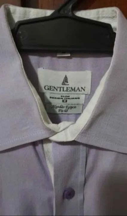 Camisa Gentleman TAM.2 Lilas * IMPECÁVEL * ORIGINAL - Foto 4