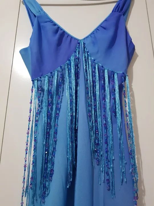 Vestido de festa azul  - Foto 4