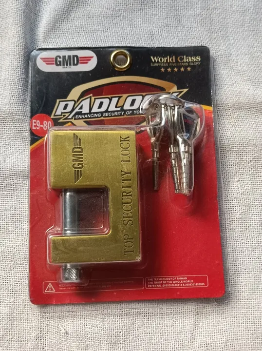 Cadeado Inviolável Titanium 80mm importado - Gmdbrazil