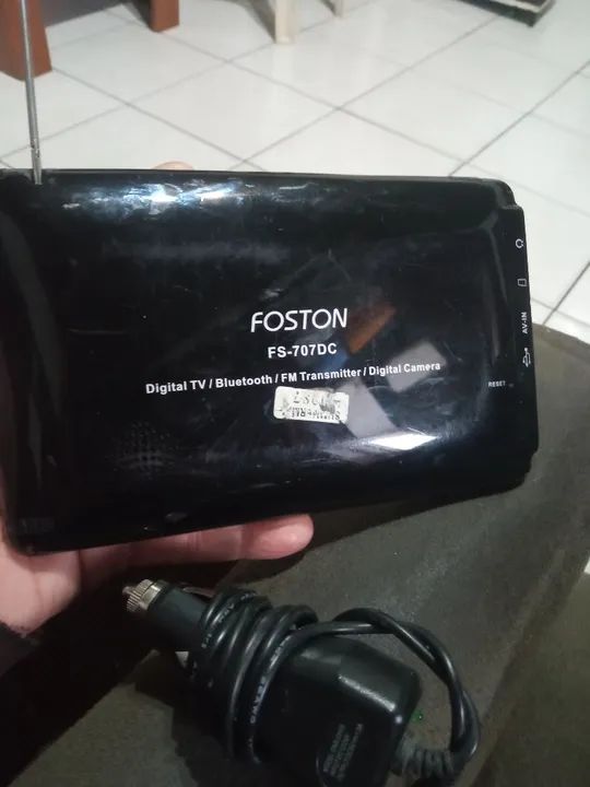 Tv digital com gps e entrada AV e cartão . Mais carregador veicular - Foto 5
