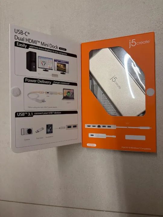 MINI DOCK DUAL HDMI J5CREATE USB-C JCD381 - Foto 2