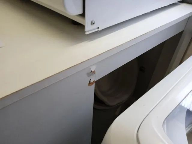 Aparador c/ 2 prateleiras em MDF Branco 96 cm x 60 cm x 90 cm - Foto 4