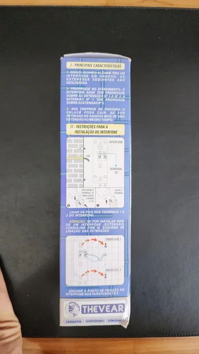 Interfone Thevear - 2 fios para central de portaria e porteiro eletrônico coletivo - Foto 3