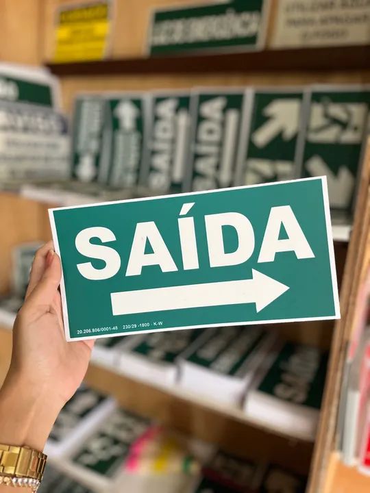 Placa de Sinalização Fotoluminescente: SAÍDA - PROMOÇÃO - Foto 2