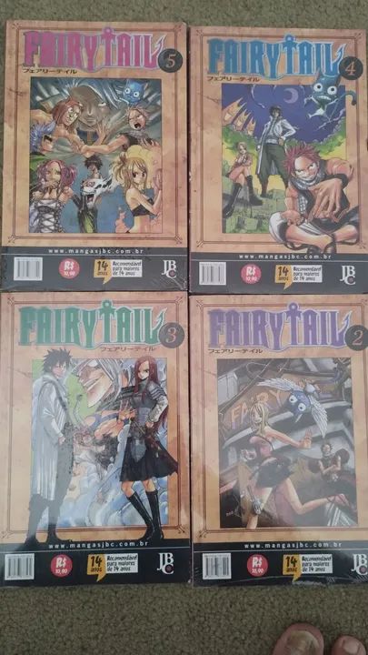 Mangá Fairy Tail Volumes 1 a 5 - Foto 3