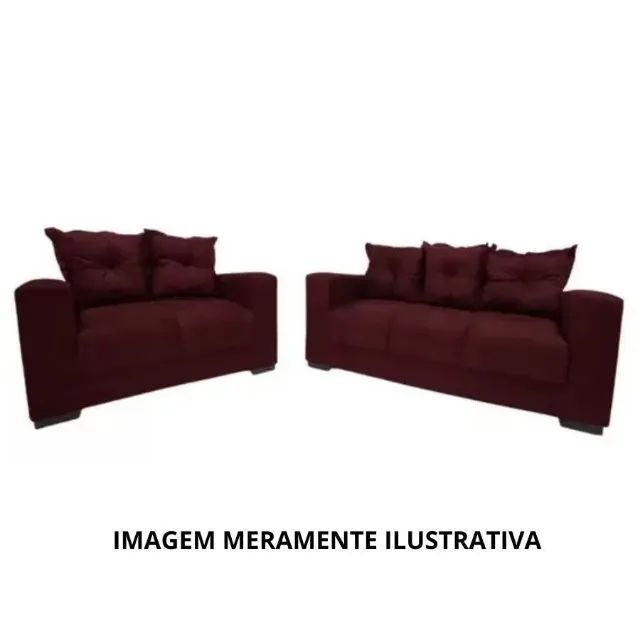 CONJUNTO DE SOFA COM ALMOFADAS SOLTAS  - Foto 2