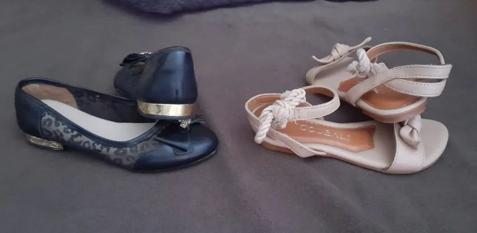 Sandália Coubali Tam-29 & Sapatilha Lilica Tam-28 (originais / usadas) 