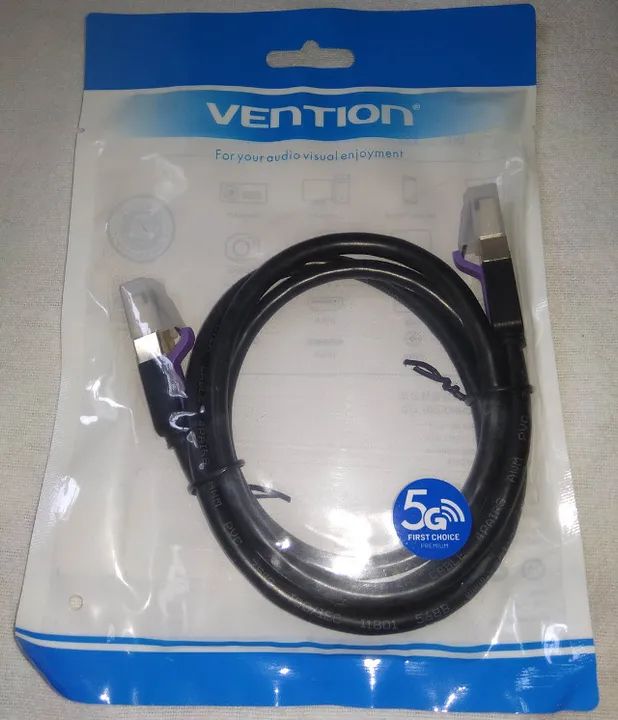 Cabo de Rede Cat7 10Gbps 1 Metro - Vention - Foto 2
