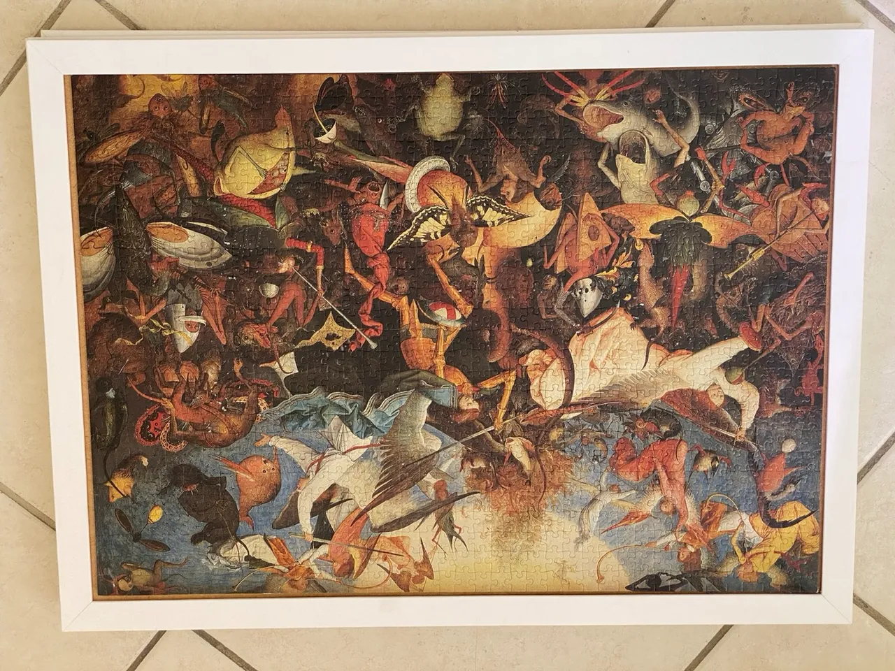 Um Quebra-cabeça em formato de quadro
