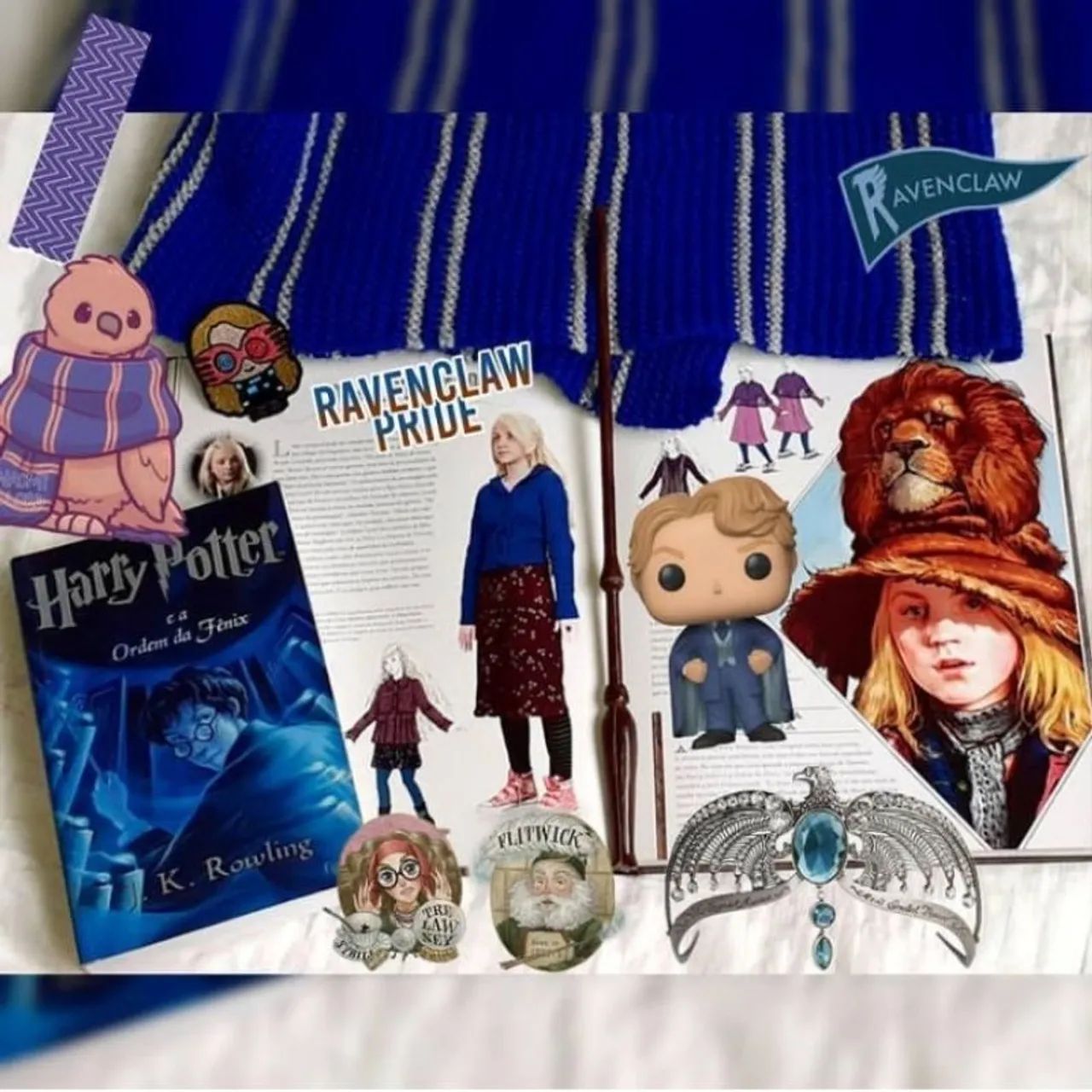 Cachecol Ravenclaw (Corvinal) Harry Potter