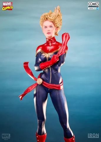 Capitã Marvel 1/10 Iron Studios Marvel comics  - Foto 2