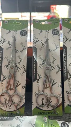Promoção Tesoura profissional barbearia ? 7 polegadas aço inox - Foto 4
