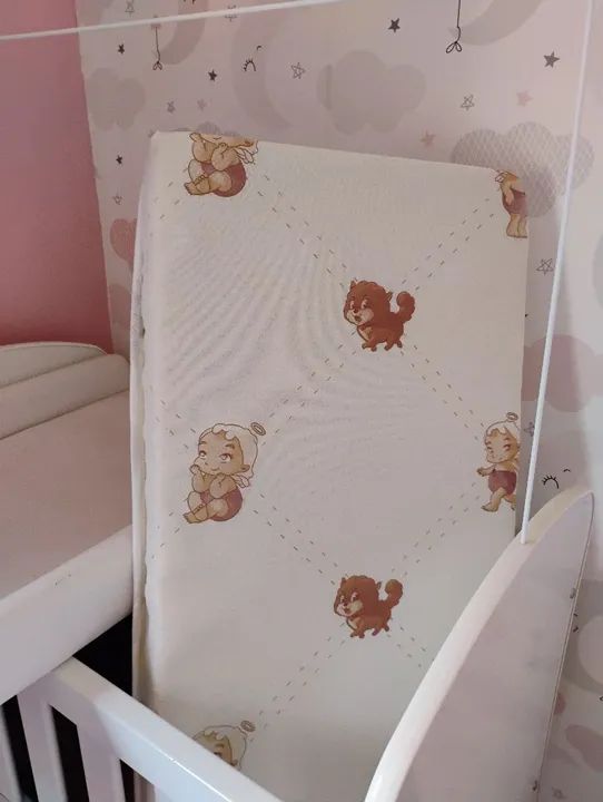 Mini Berço de bebê branco em ótimo estado! - Foto 5