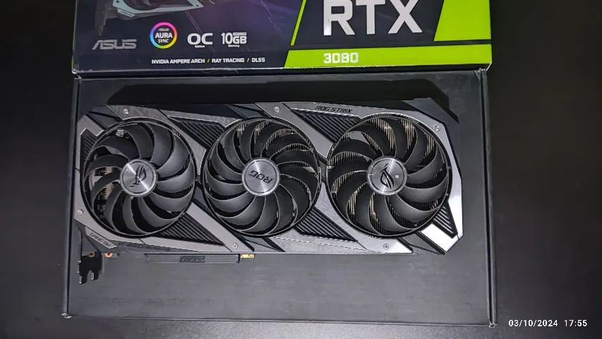 Placa de vídeo RTX 3080 Asus Rog Strix OC - Foto 3