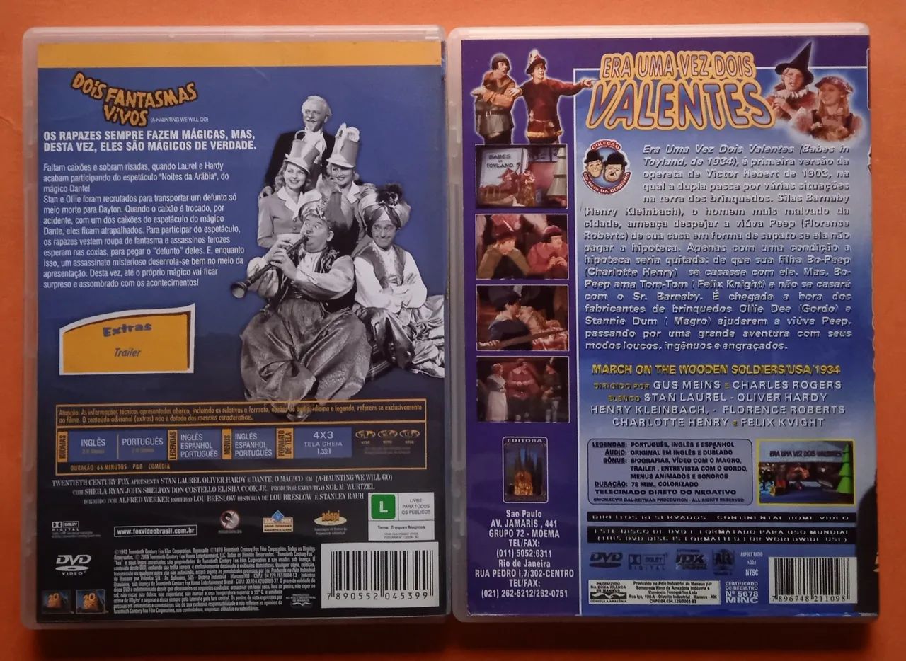 Dvd Dois Fantasmas Vivos + Era Uma Vez Dois Valentes  - Foto 2