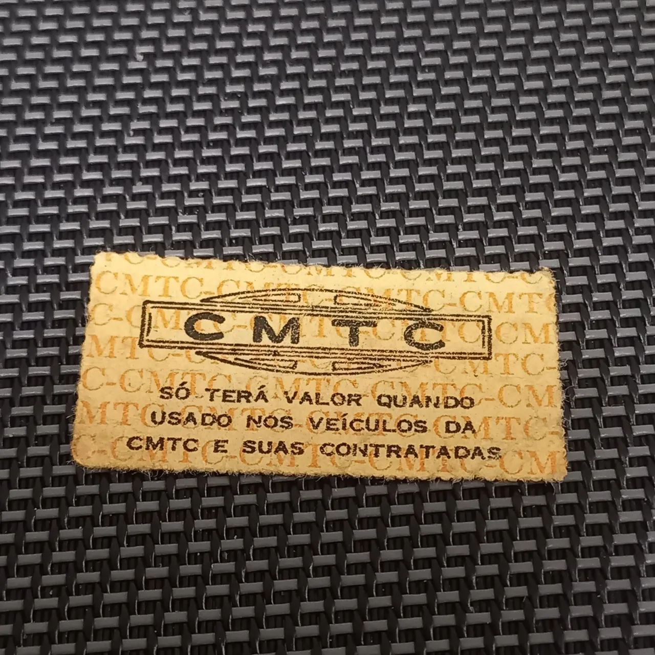 Passe de ônibus anos 50/60 CMTC