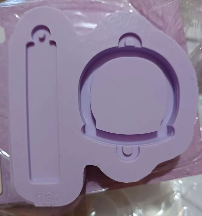 Molde de Silicone para Resina Lanterna Shaker (5,5 cm) Lilac - Foto 3