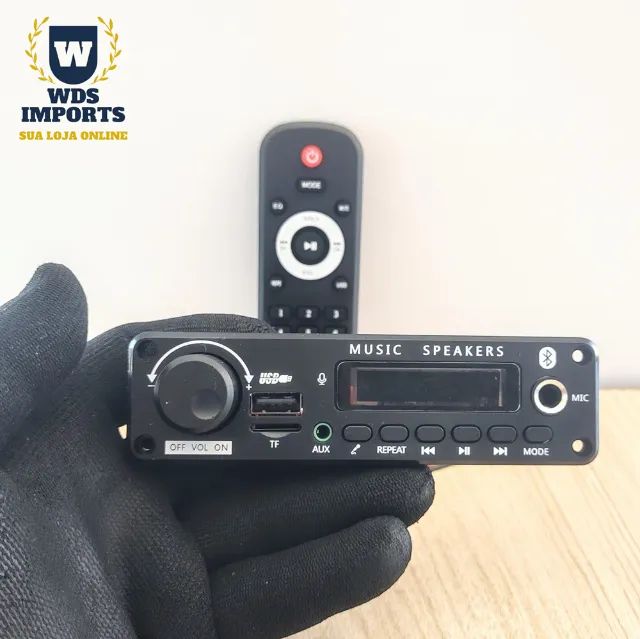 Placa de Som decodificadora Amplificada USB Bluetooth 150W 2x75W - Foto 2
