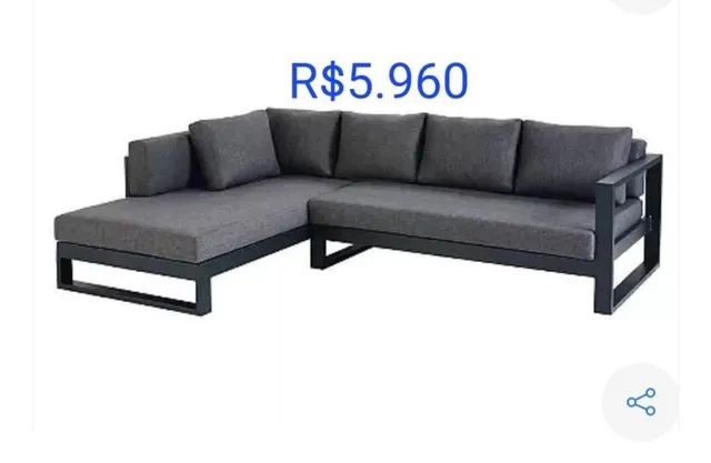 VALORES NAS FOTOS! CHAISE JOGO DE SOFÁ MESA CADEIRAS  - Foto 3