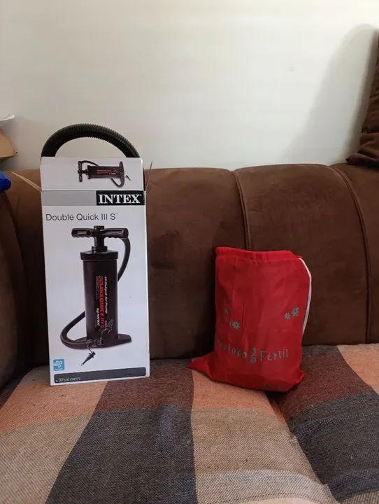 Colchão Inflável e bomba de ar Double Quick III S - Foto 3