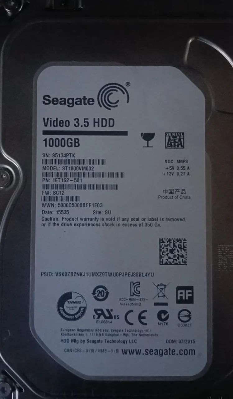 HD Seagate 1tb