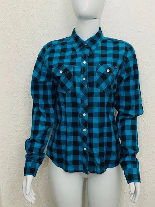 camisa xadrez ecko tamanho g feminina ótimo estado - Foto 4