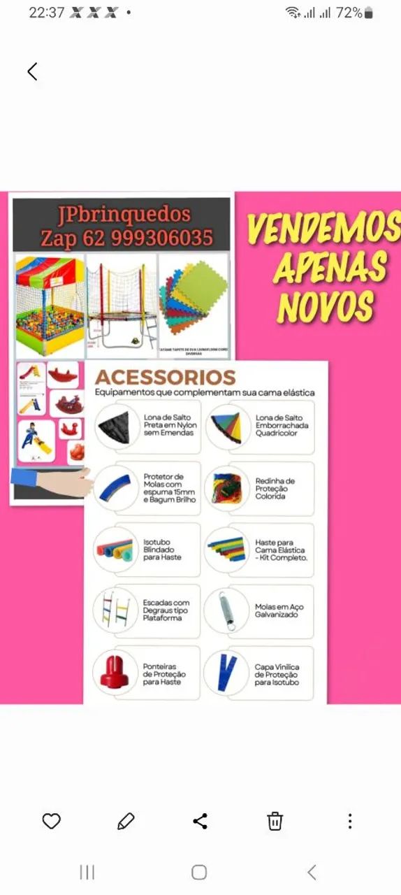 PROMOÇÃO DE CAMA ELASTICA 