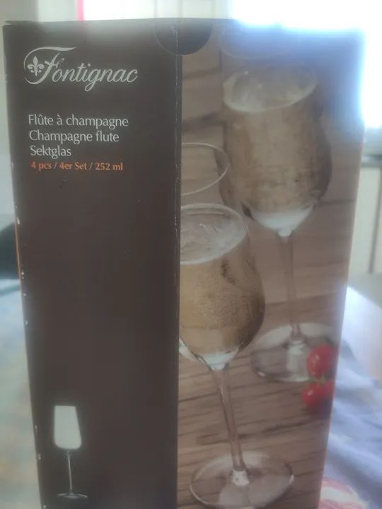 Jogo de taças de champagne Fontignac 4 peças