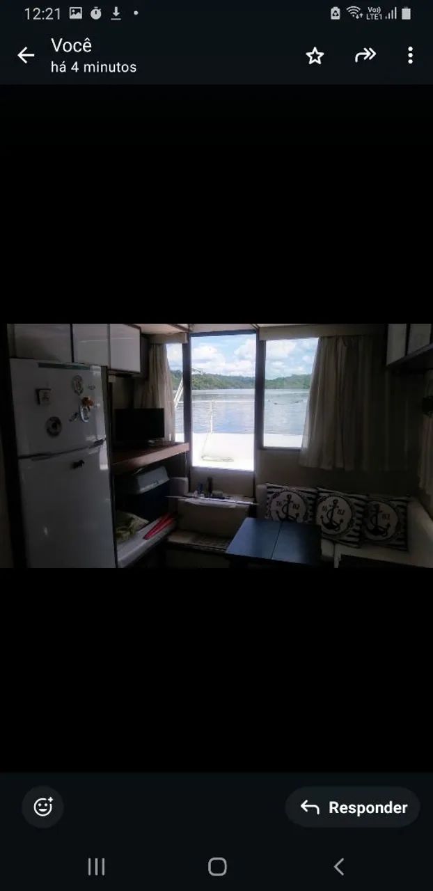 LANCHA FIBRA CORONET 33 PÉS HOUSEBOAT - Foto 9