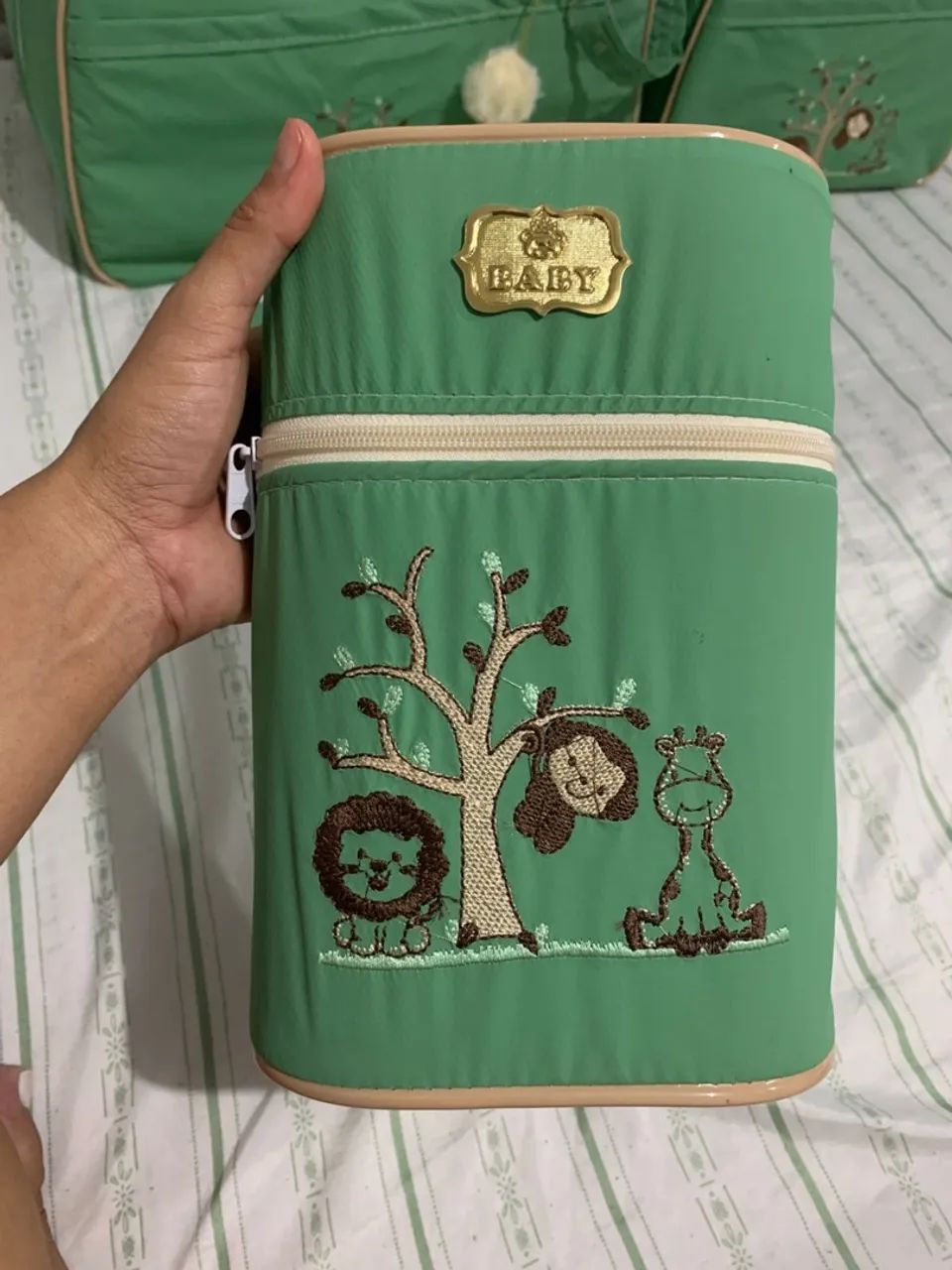 Kit de Bolsa maternidade verde  - Foto 3