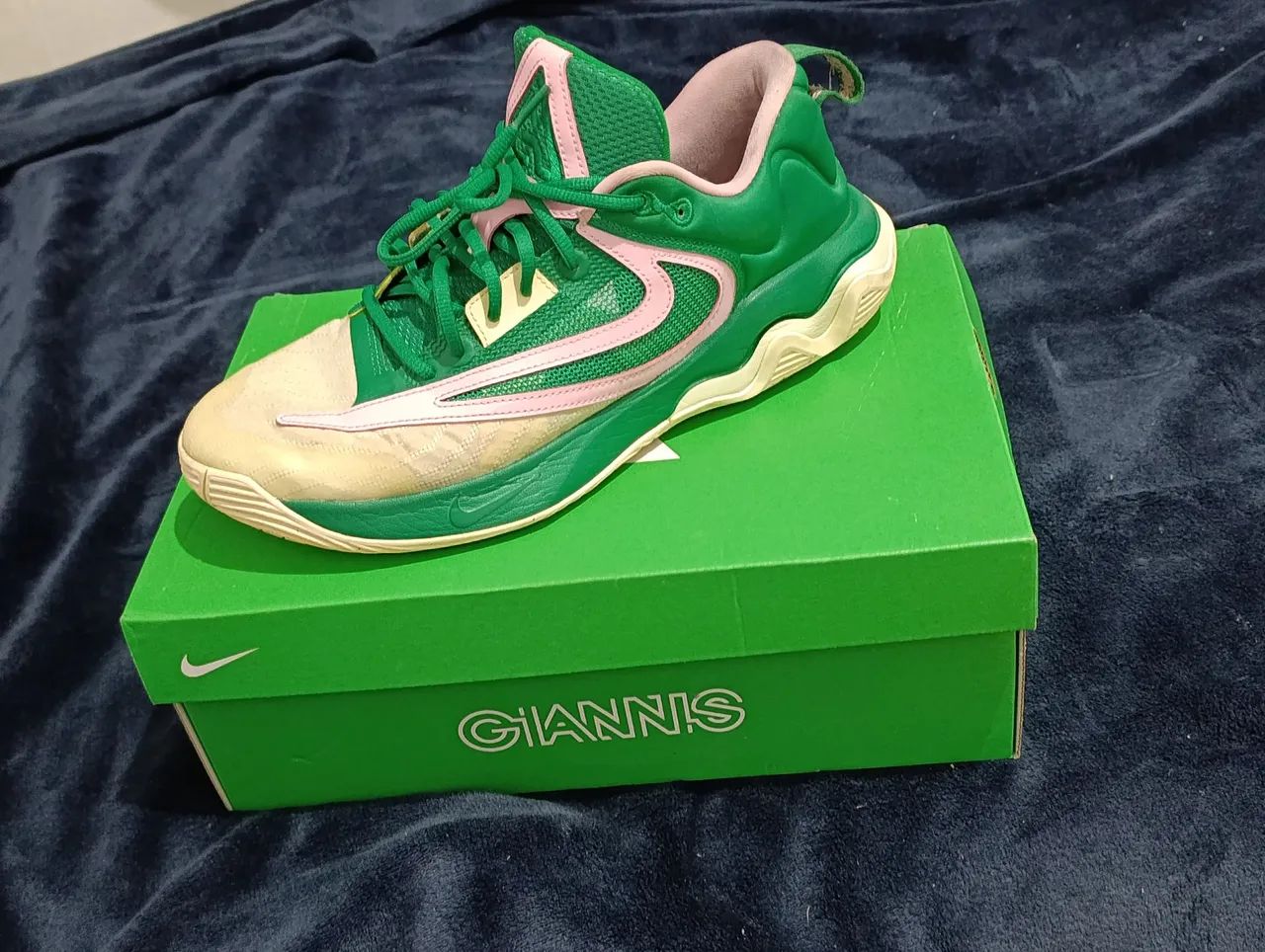 Tênis Nike Giannis Immortality 3 Masculino | Tamanho 43 - Verde PERFEITO ESTADO. - Foto 2