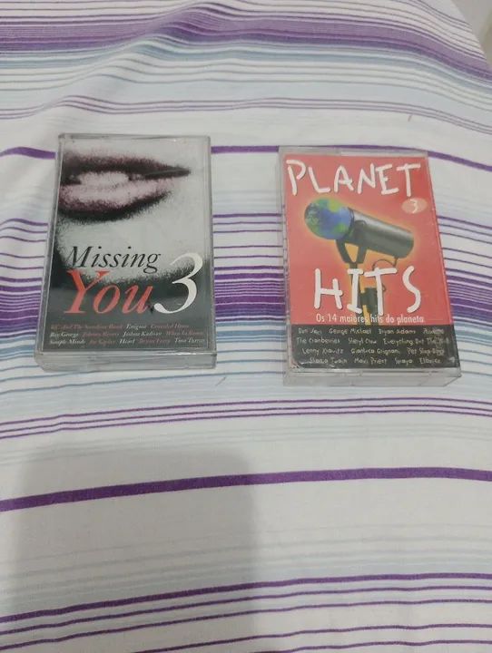 Fitas K7 Musicais - Missing You 3 e Planet Hits 3 