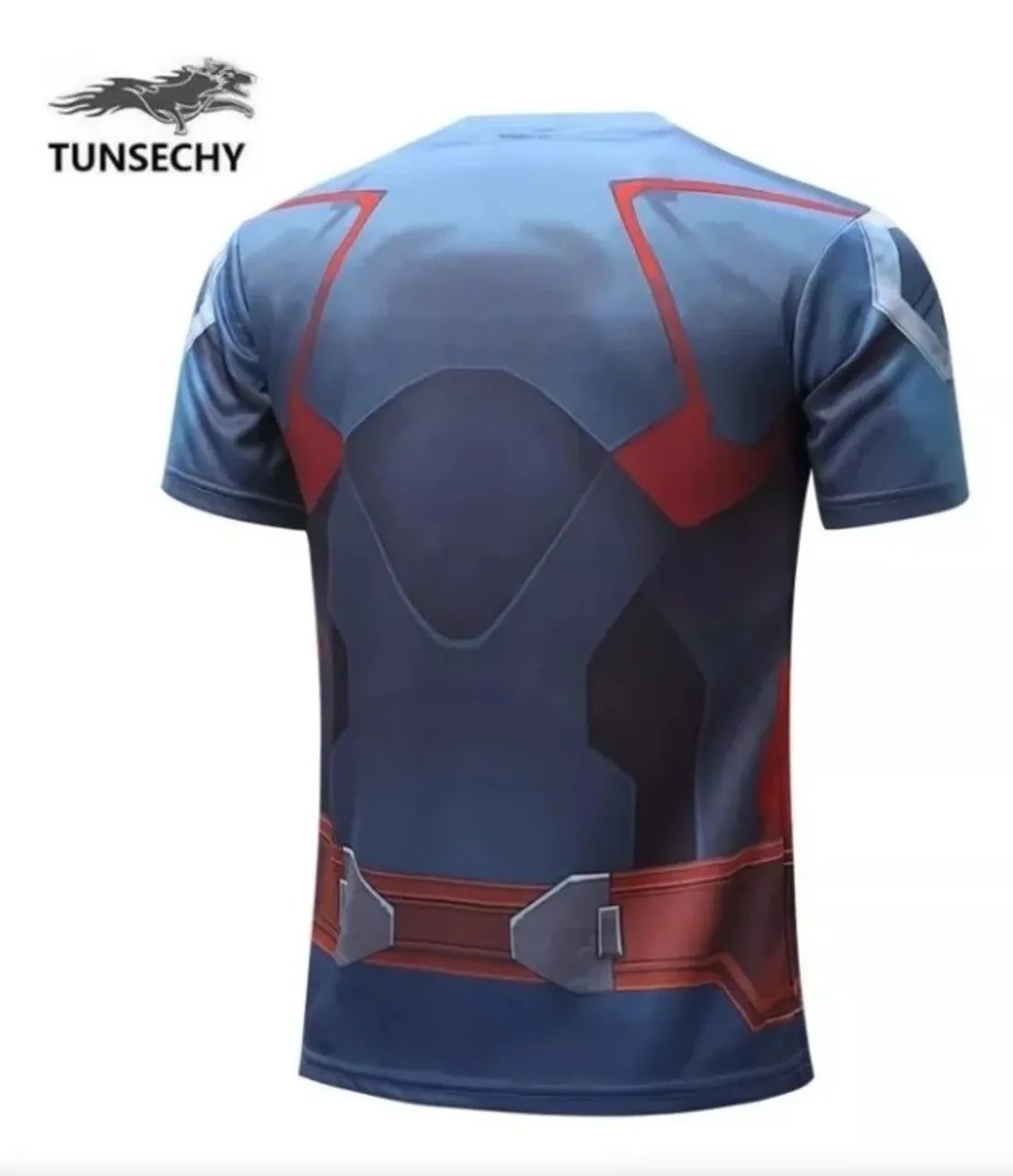 Camiseta Camisa Masculina Anime Capitão América 3d ( M ) Importada Gosplay Criança Adulto - Foto 3