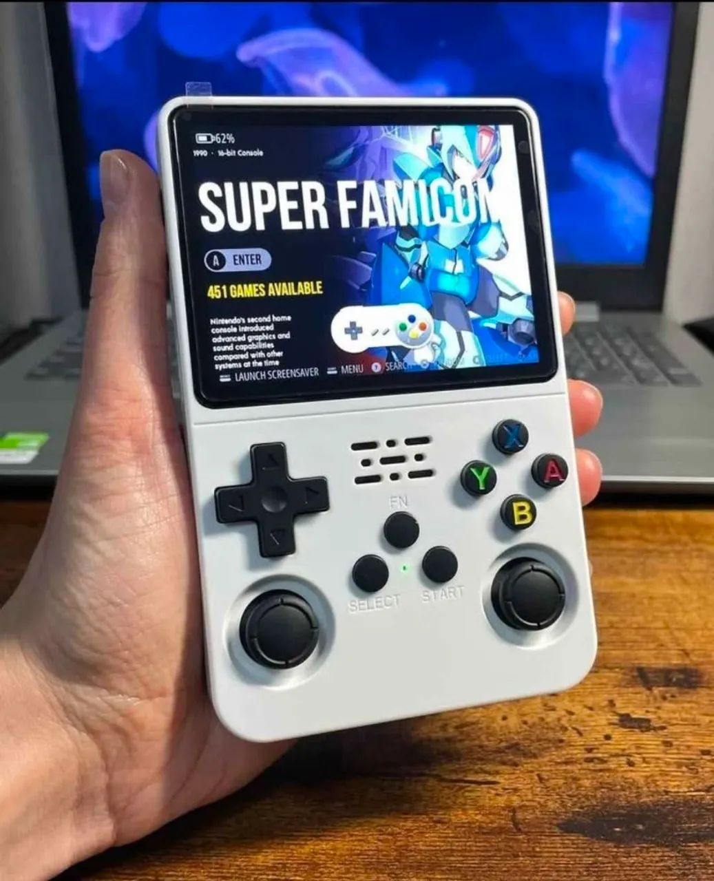 R36S 64gb Console Portátil Retro - BRANCO