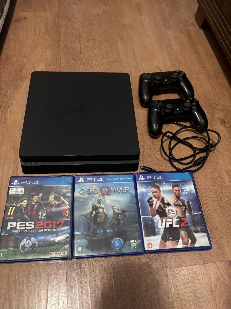 PS4 SLIM 1TB, 2 CONTROLES E JOGOS - Foto 5