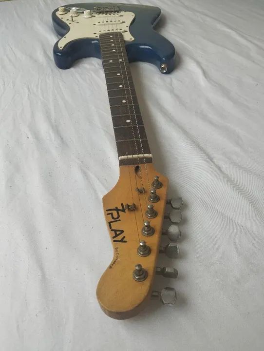 Guitarra Elétrica Stratocaster Azul - Foto 5