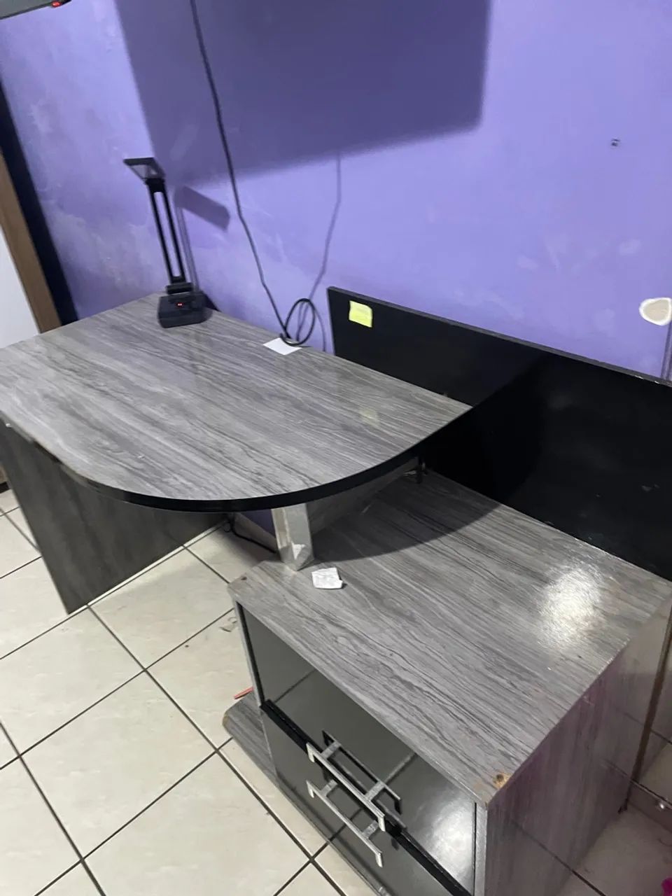 Escrivaninha moderna com 2 gavetas - Foto 5