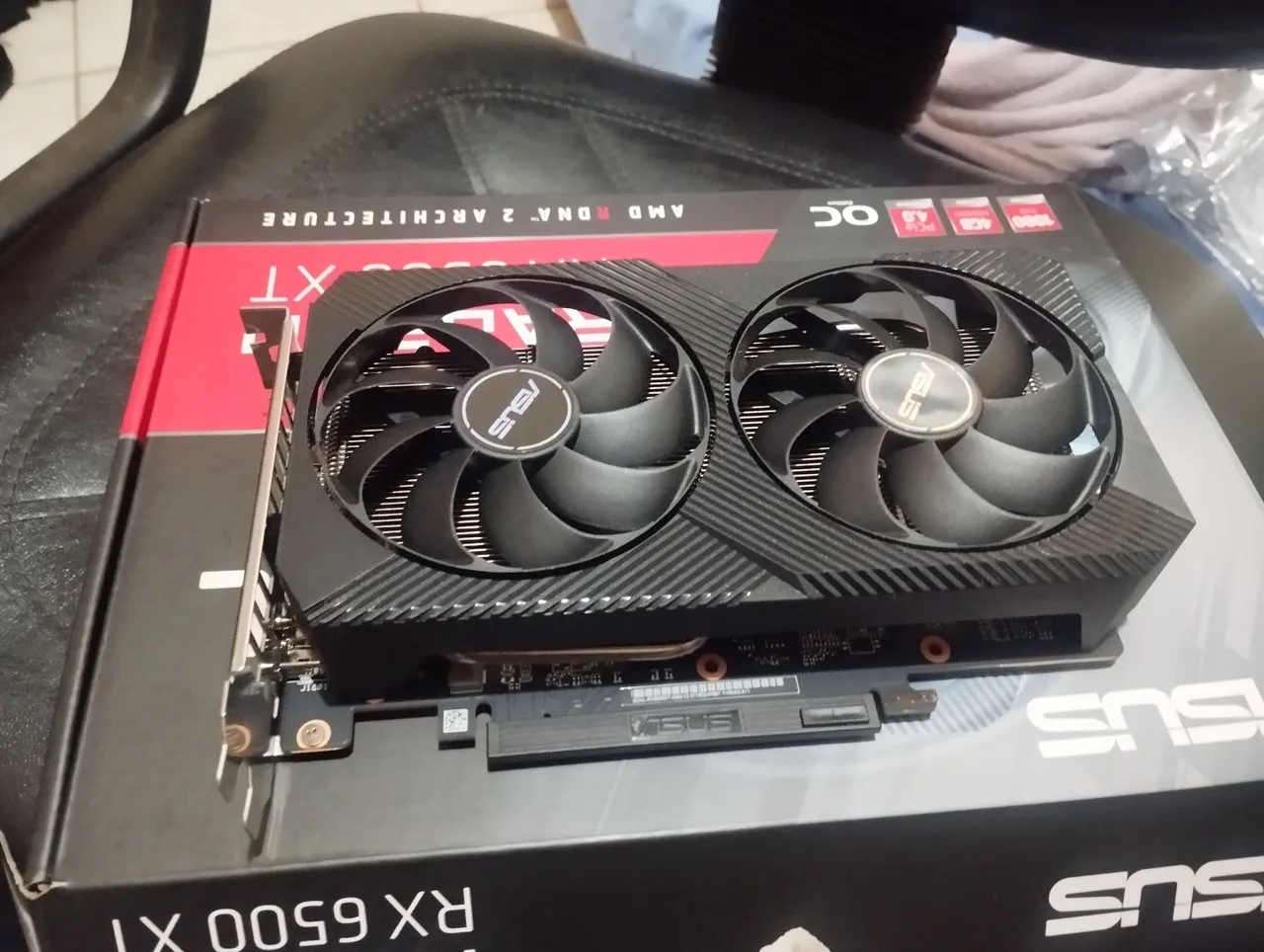 Asus RX 6500 XT V2 OC Edition, 4GB GDDR6, Axial-tech fans, 2-slot design - DUAL-