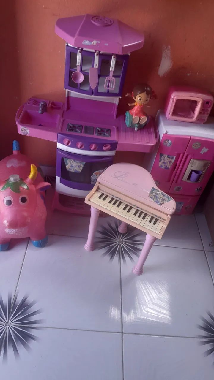 Brinquedos de cozinha e outros para meninas - Foto 3