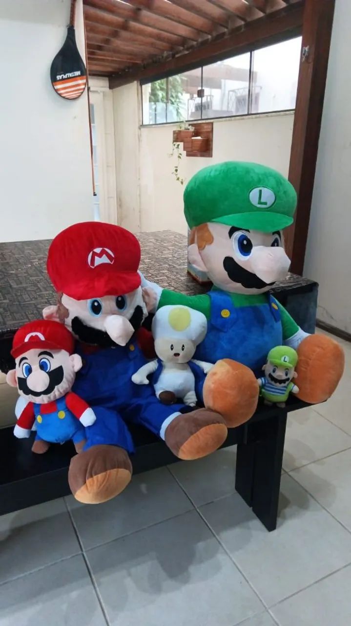 Pelúcia Super Mario Bross e Luigi - R$180,00 cada um - Foto 3