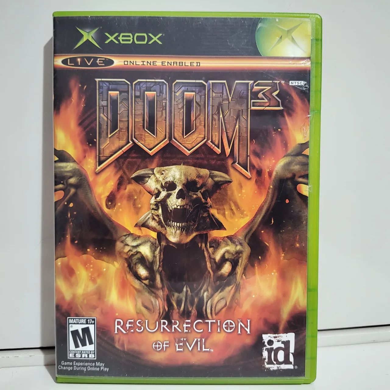 Jogo Doom 3 Resurrection of Evil Xbox Clássico Original Americano Completo Mídia Física