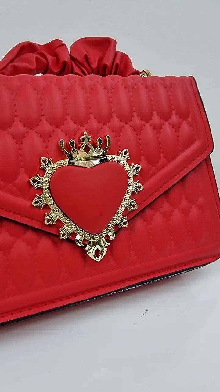 Bolsa Coração Vermelha - Foto 4