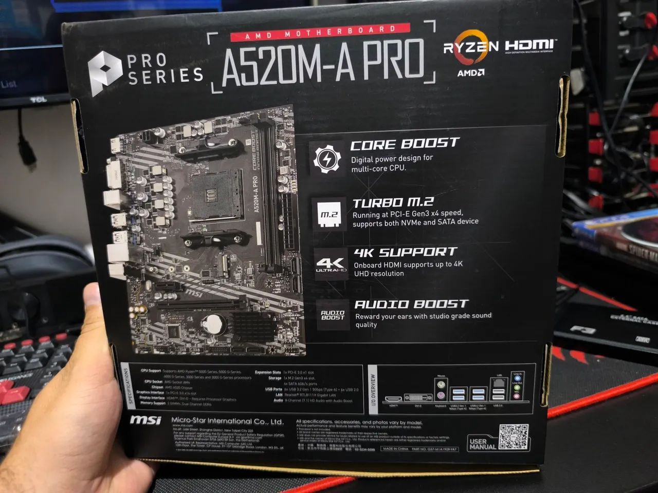 Placa mãe MSI a520m a pro AMD am4 Ryzen  - Foto 2